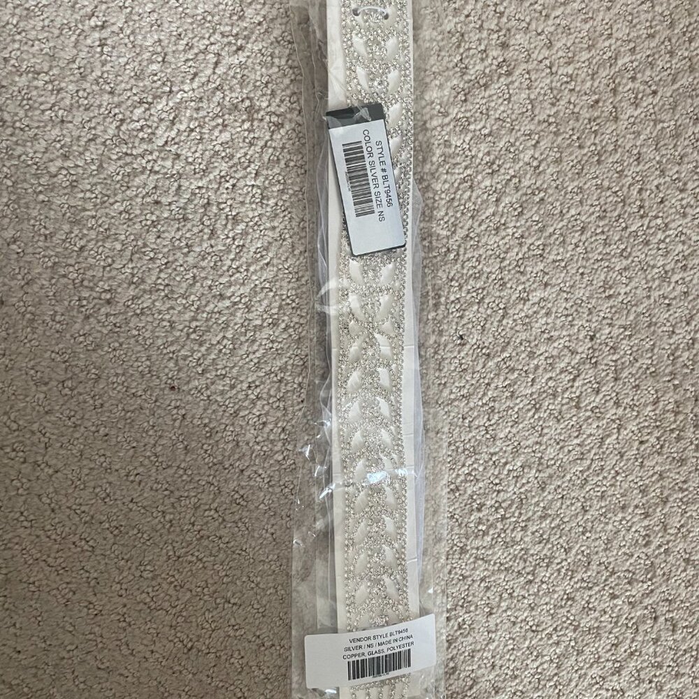 Lulus Bridal Rhinestone Belt NWT